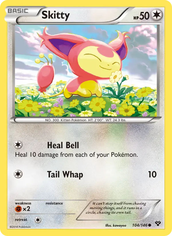 Skitty 104 XY Pokesingles