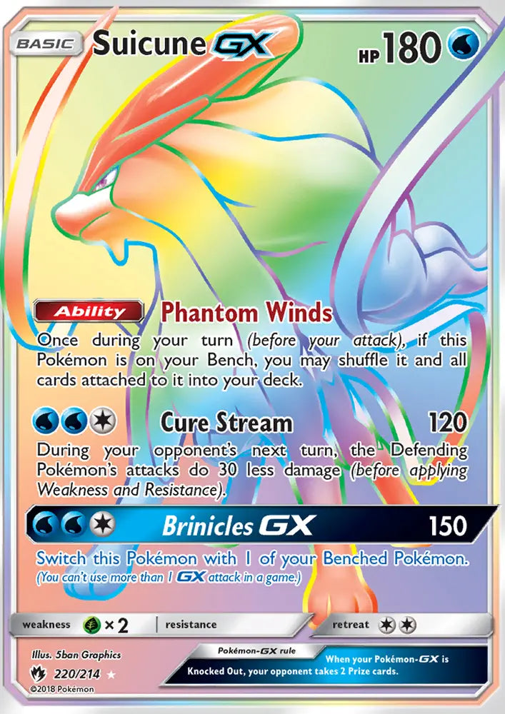 Suicune GX 220 Lost Thunder Pokesingles