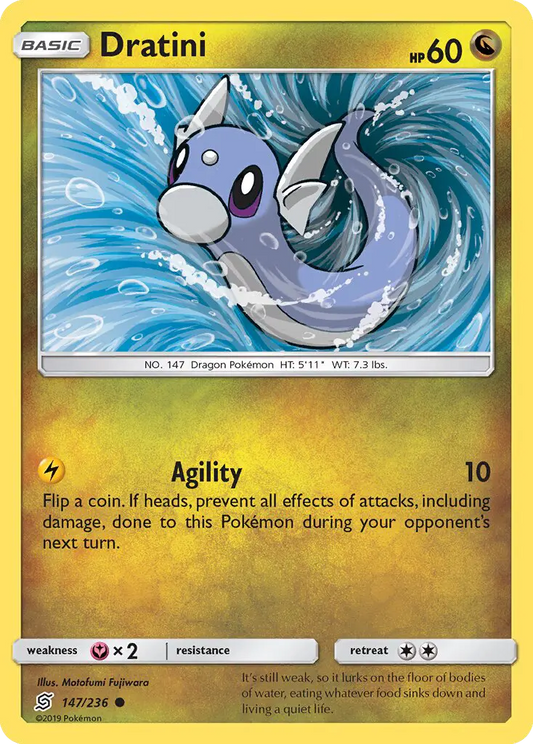 Dratini 147 Unified Minds Pokesingles