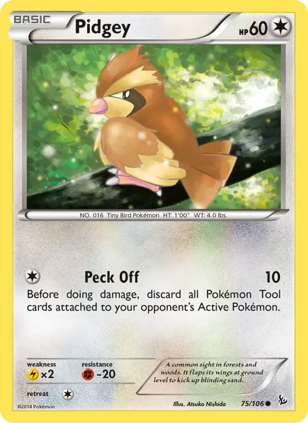 Pidgey 75 Flashfire Pokesingles