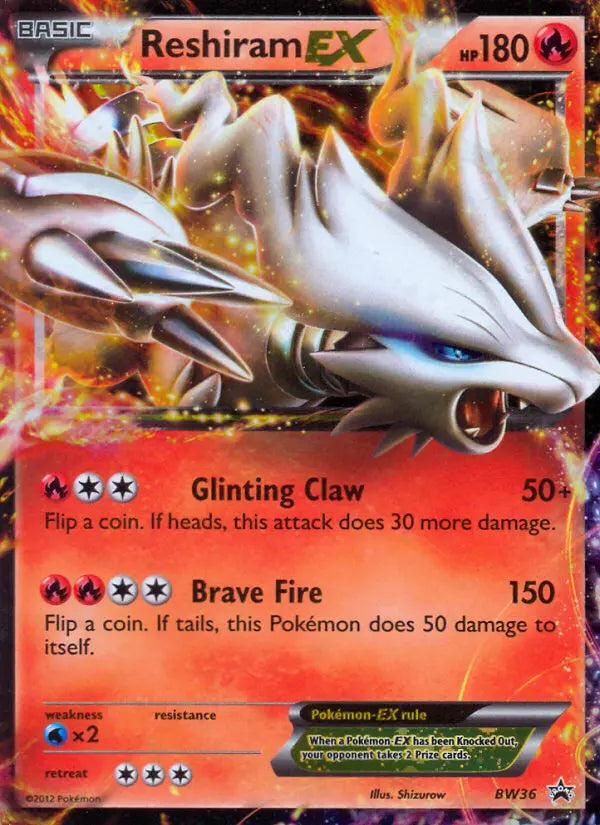 Reshiram-EX BW36 BW Black Star Promos Pokesingles