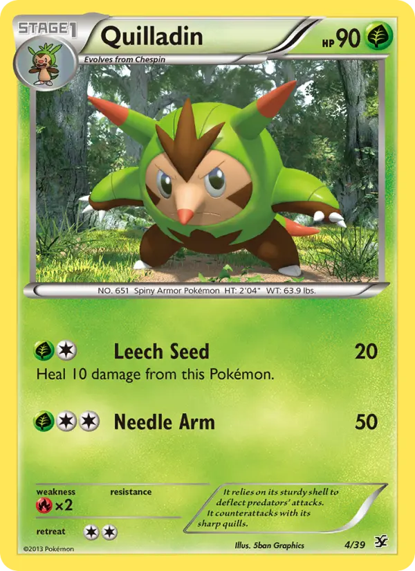 Quilladin 4 Kalos Starter Set Pokesingles