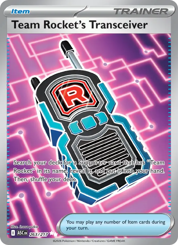Team Rocket's Transceiver 263 Ascended Heroes Pokesingles