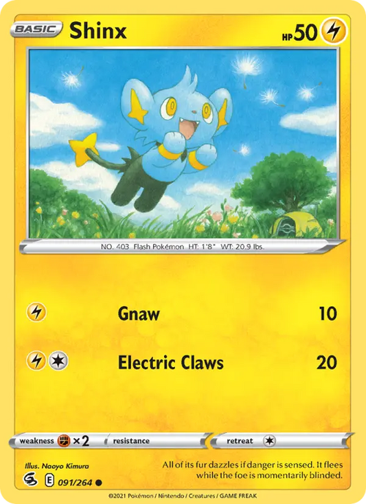 Shinx 91 Fusion Strike Pokesingles
