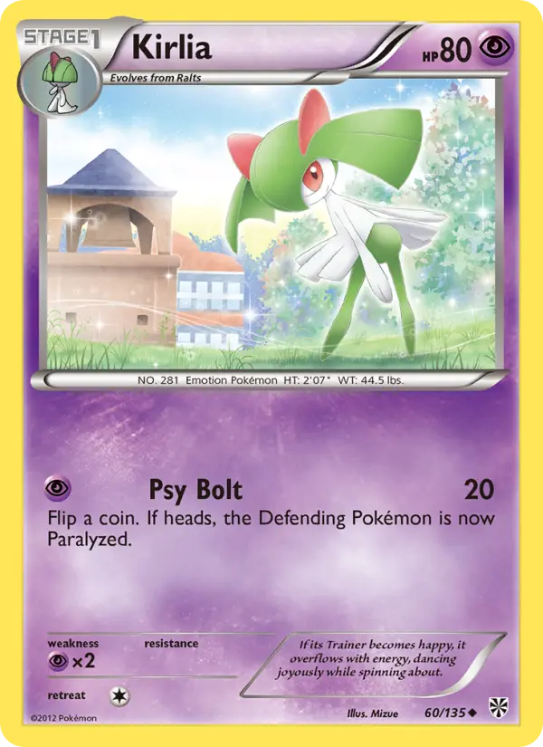 Kirlia 60 Plasma Storm Pokesingles