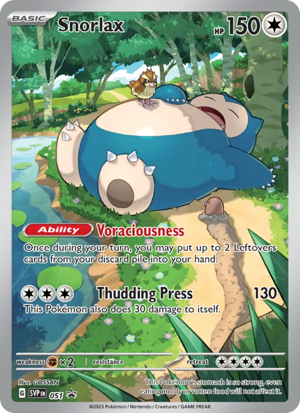 Snorlax 51 SVP Black Star Promos Pokesingles