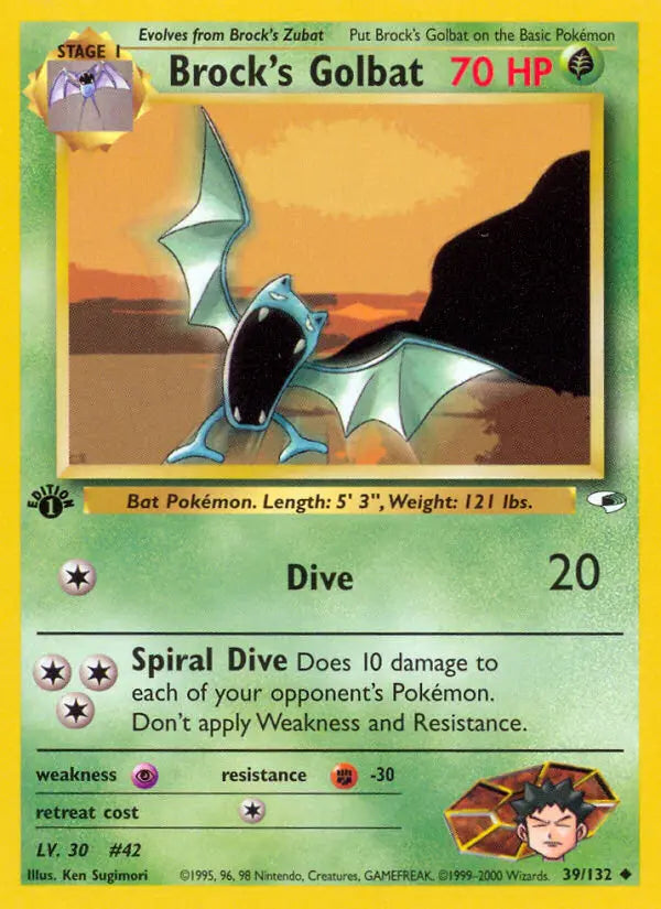 Brock's Golbat 39 Gym Heroes Pokesingles