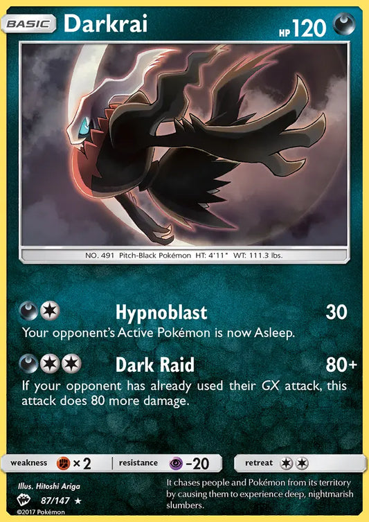 Darkrai 87 Burning Shadows Pokesingles
