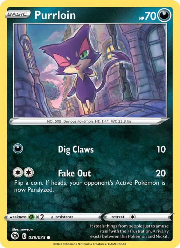 Purrloin 39 Champion's Path Pokesingles