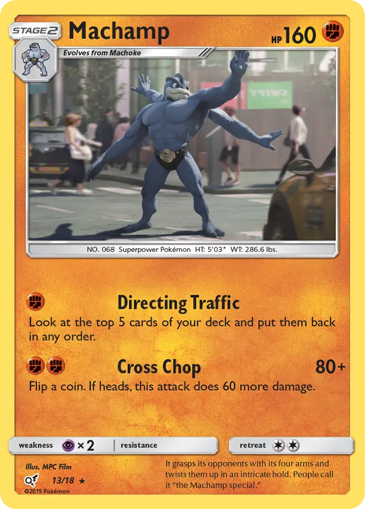 Machamp 13 Detective Pikachu Pokesingles