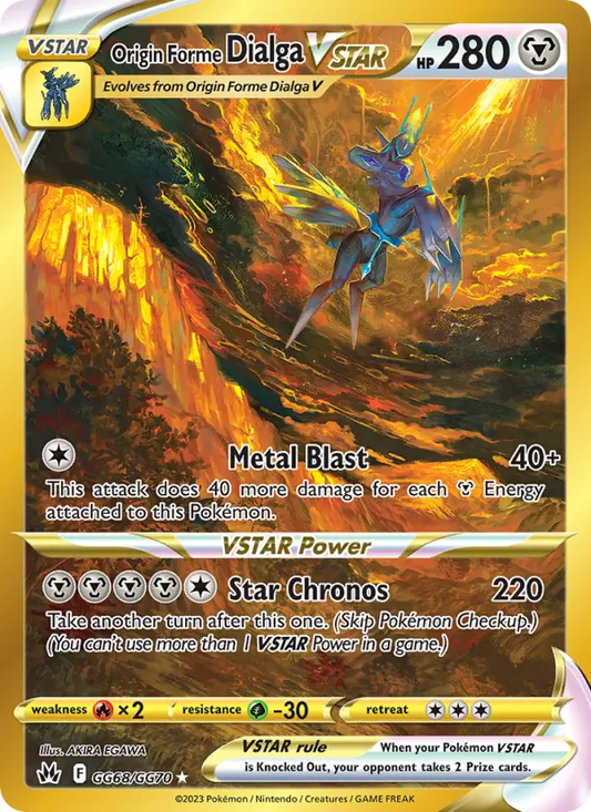 Origin Forme Dialga VSTAR GG68 Crown Zenith Pokesingles