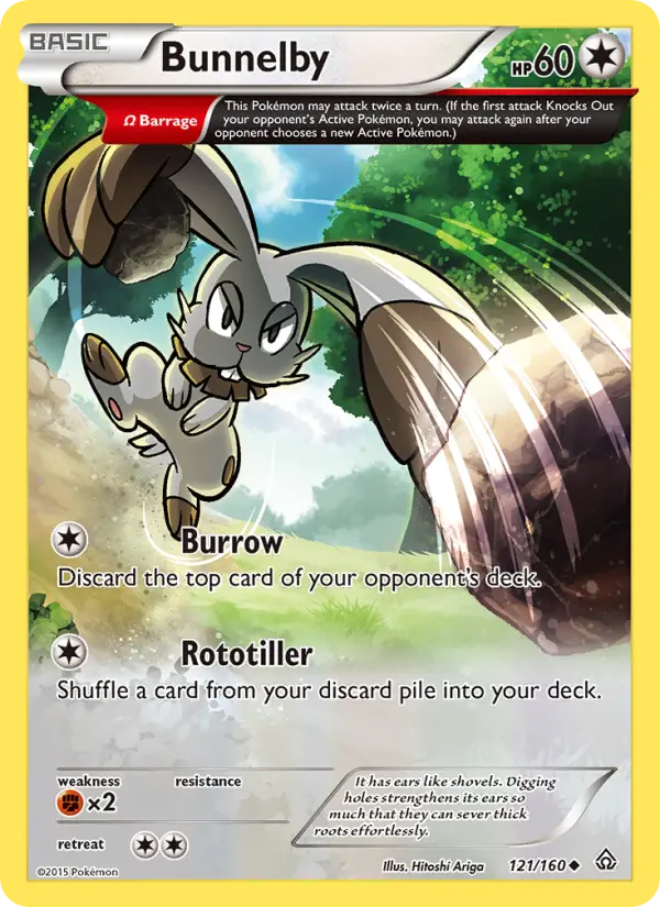 Bunnelby 121 Primal Clash Pokesingles