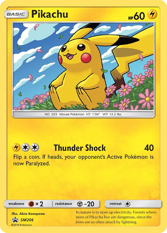 Pikachu SM206 SM Black Star Promos Pokesingles