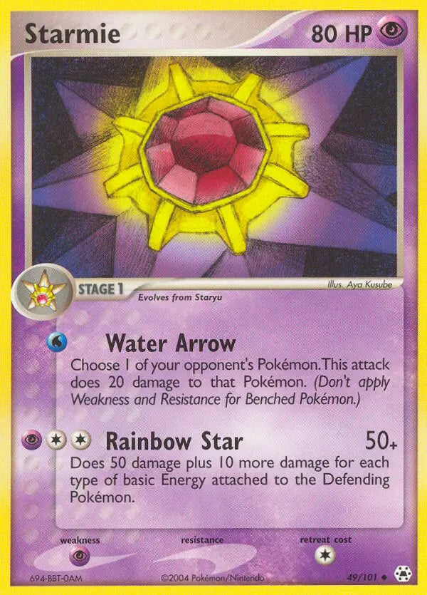 Starmie 49 Hidden Legends Pokesingles