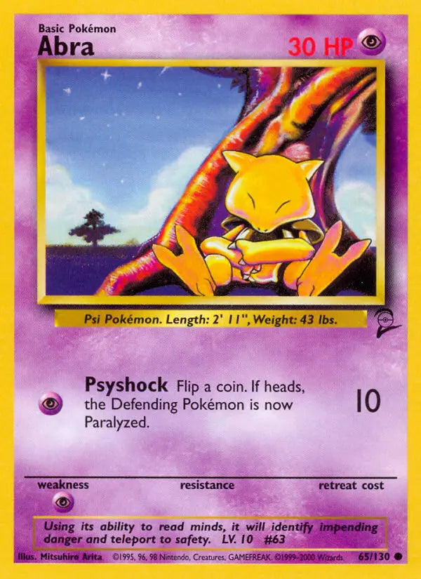 Abra 65 Base Set 2 Pokesingles