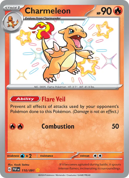 Charmeleon 110 Paldean Fates Pokesingles