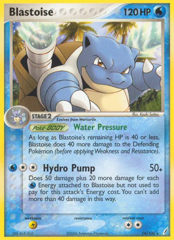 Blastoise 14 Crystal Guardians Pokesingles