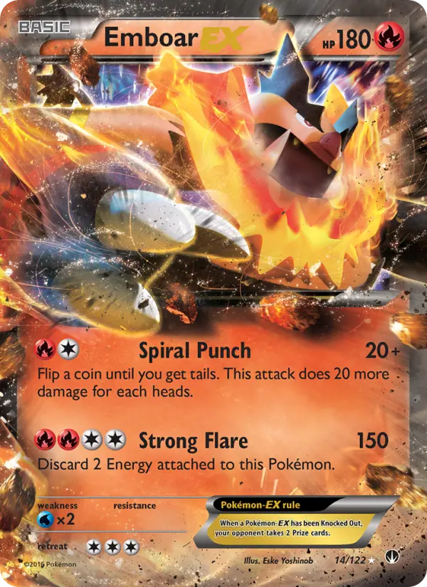 Emboar EX 14 BREAKpoint Pokesingles