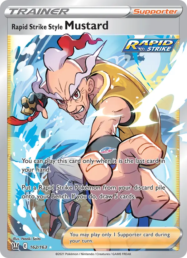 Rapid Strike Style Mustard 162 Battle Styles Pokesingles