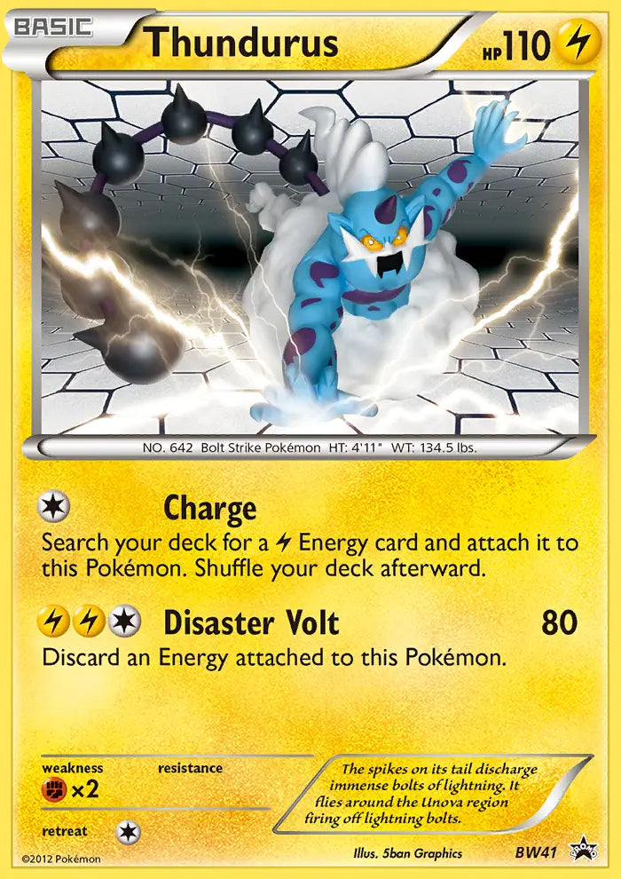 Thundurus BW41 BW Black Star Promos Pokesingles