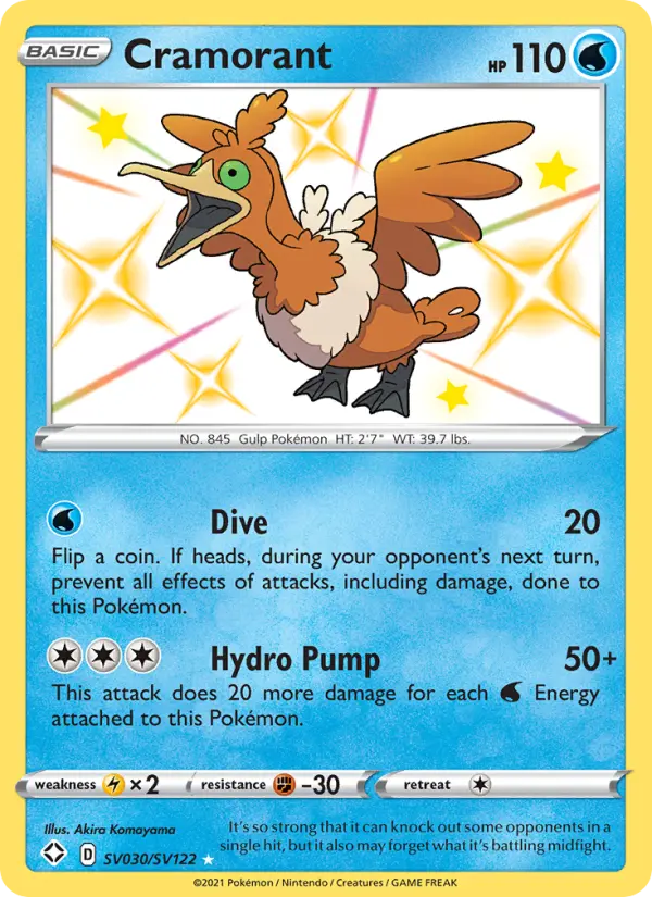 Cramorant SV030 Shining Fates Pokesingles