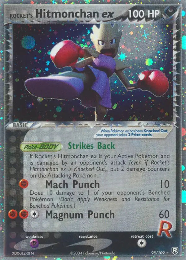 Rocket's Hitmonchan ex 98 Team Rocket Returns Pokesingles