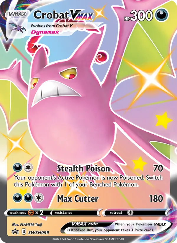 Crobat VMAX SWSH099 SWSH Black Star Promos Pokesingles