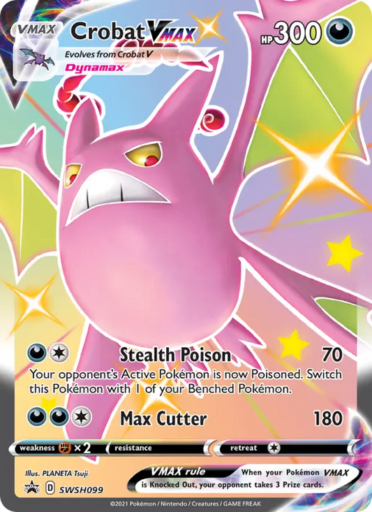 Crobat VMAX SWSH099 SWSH Black Star Promos Pokesingles