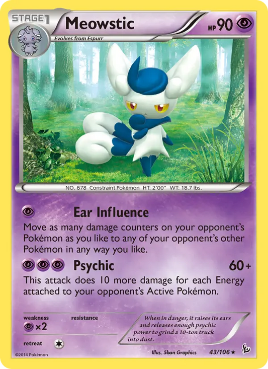 Meowstic 43 Flashfire Pokesingles