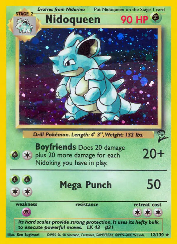 Nidoqueen 12 Base Set 2 Pokesingles