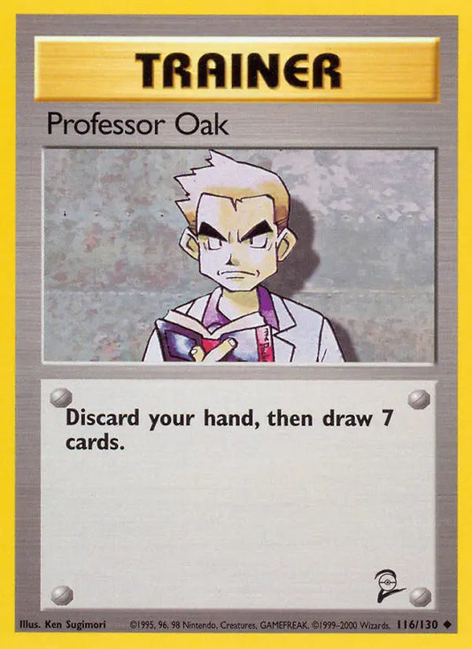 Professor Oak 116 Base Set 2 Pokesingles
