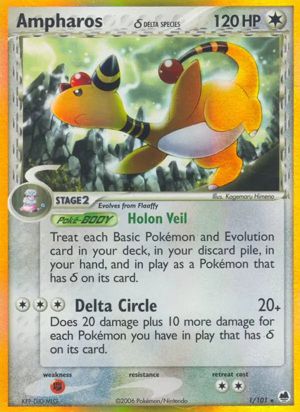 Ampharos δ 1 Dragon Frontiers Pokesingles