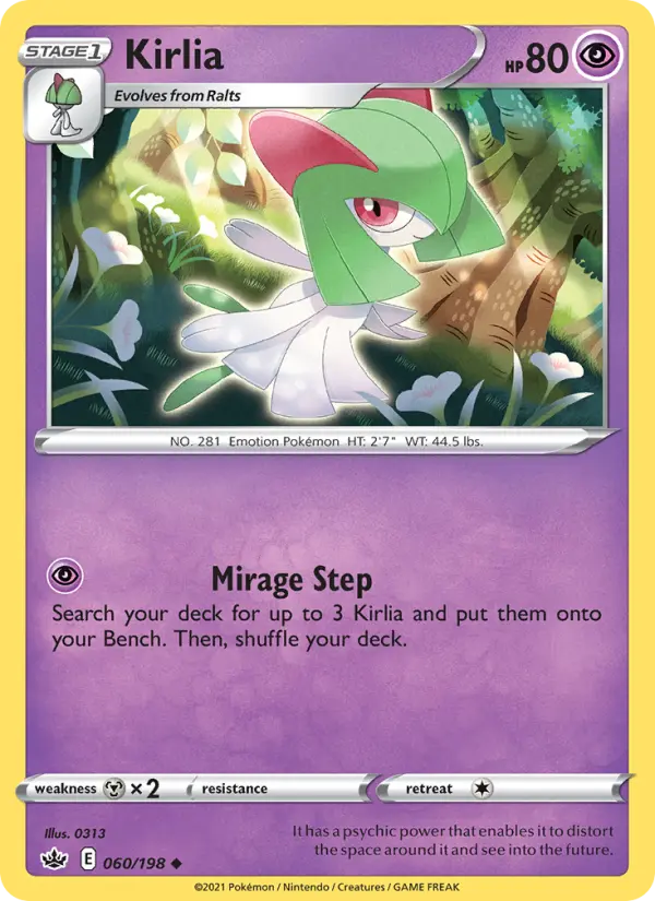 Kirlia 60 Chilling Reign Pokesingles