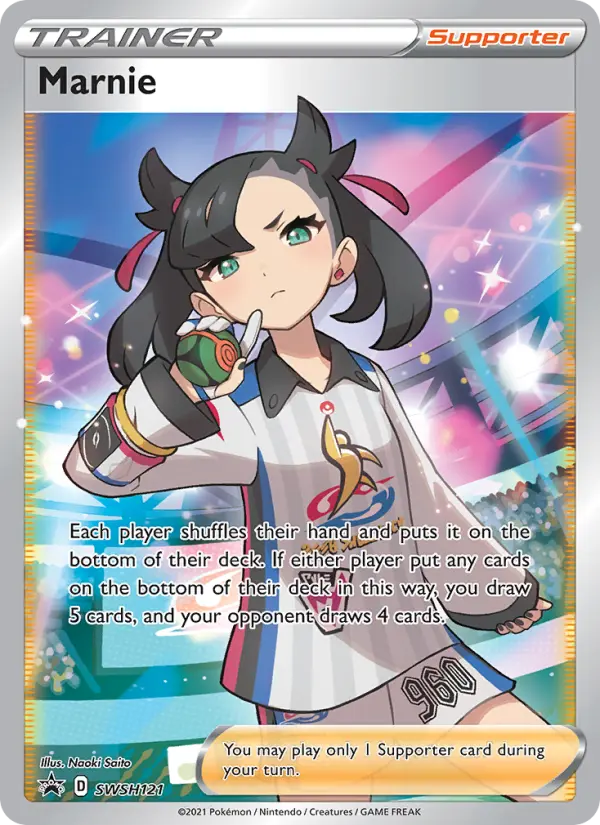 Marnie SWSH121 SWSH Black Star Promos Pokesingles