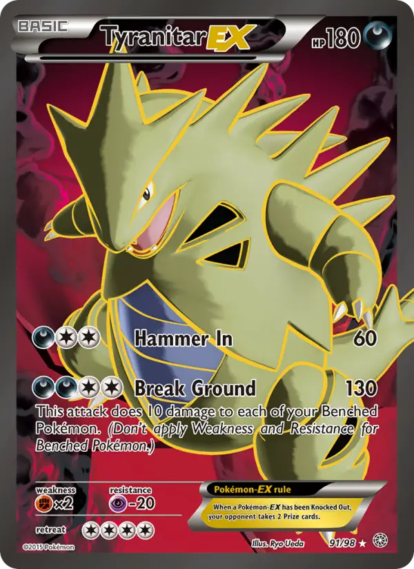 Tyranitar EX 91 Ancient Origins Pokesingles