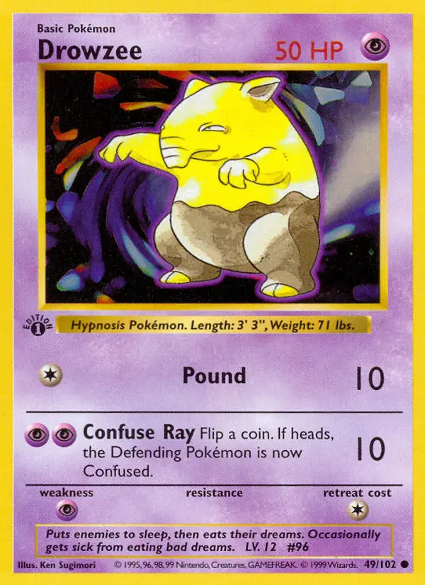 Drowzee 49 Base Set Pokesingles