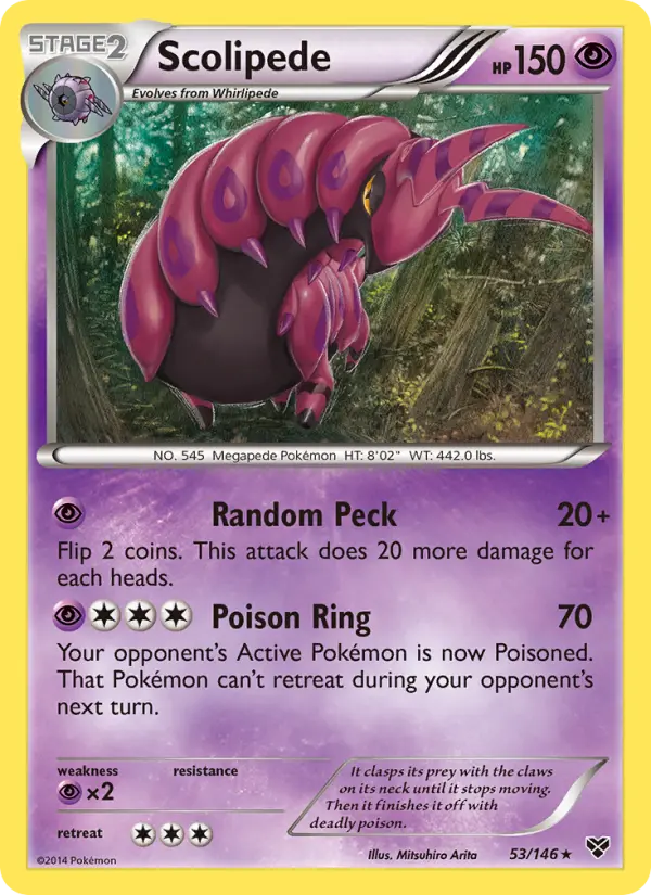 Scolipede 53 XY Pokesingles