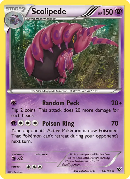 Scolipede 53 XY Pokesingles
