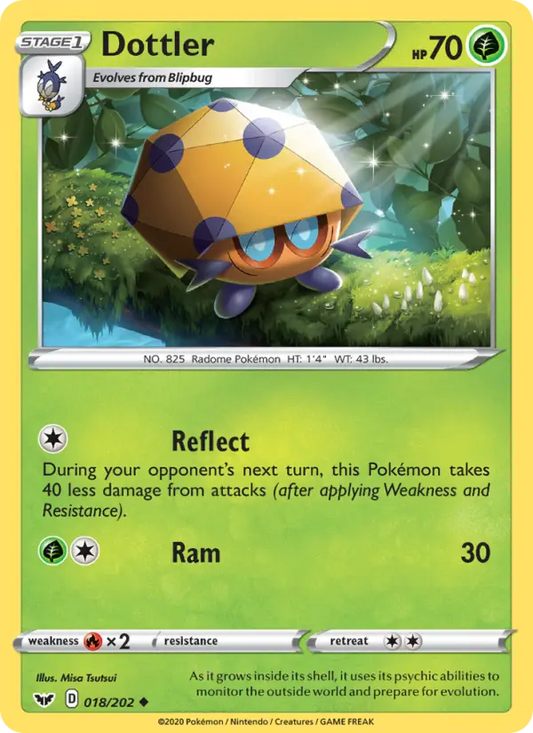 Dottler 18 Sword & Shield Pokesingles