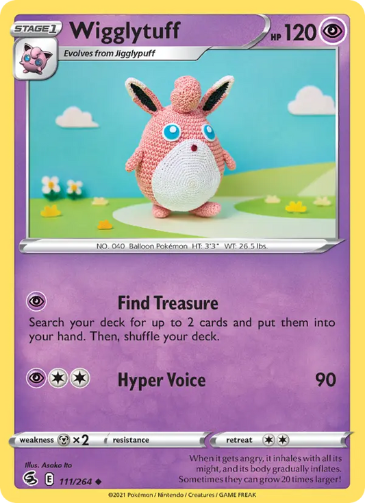 Wigglytuff 111 Fusion Strike Pokesingles