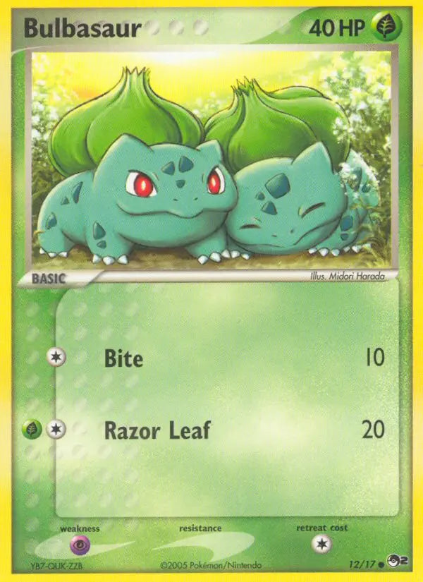 Bulbasaur 12 POP Series 2 Pokesingles