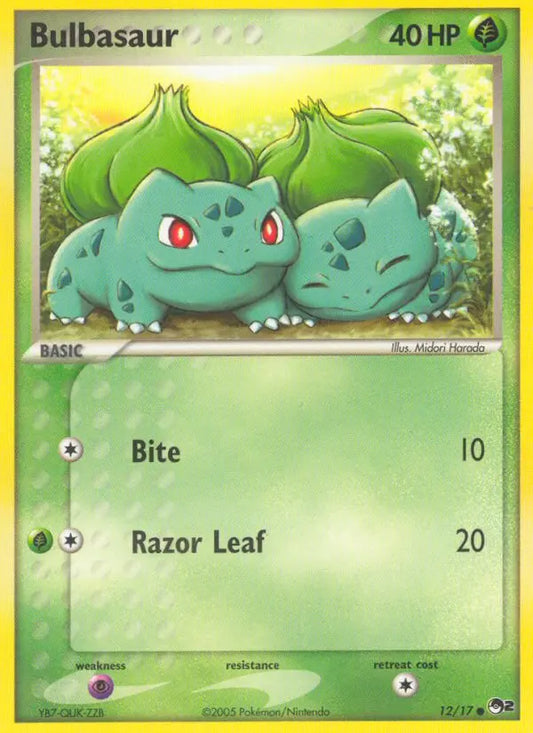 Bulbasaur 12 POP Series 2 Pokesingles