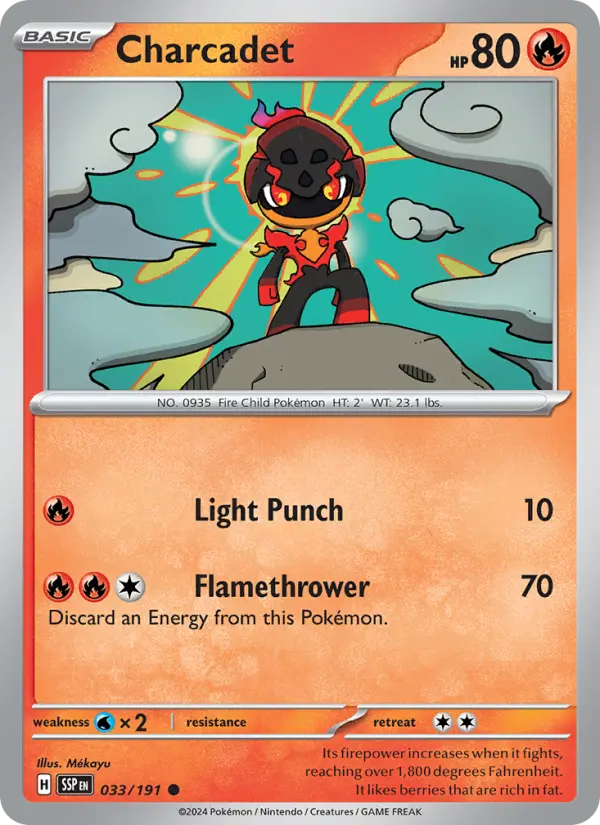 Charcadet 33 Surging Sparks Pokesingles