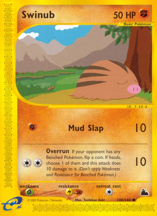 Swinub 108 Skyridge Pokesingles