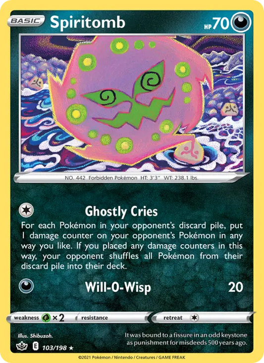 Spiritomb 103 Chilling Reign Pokesingles