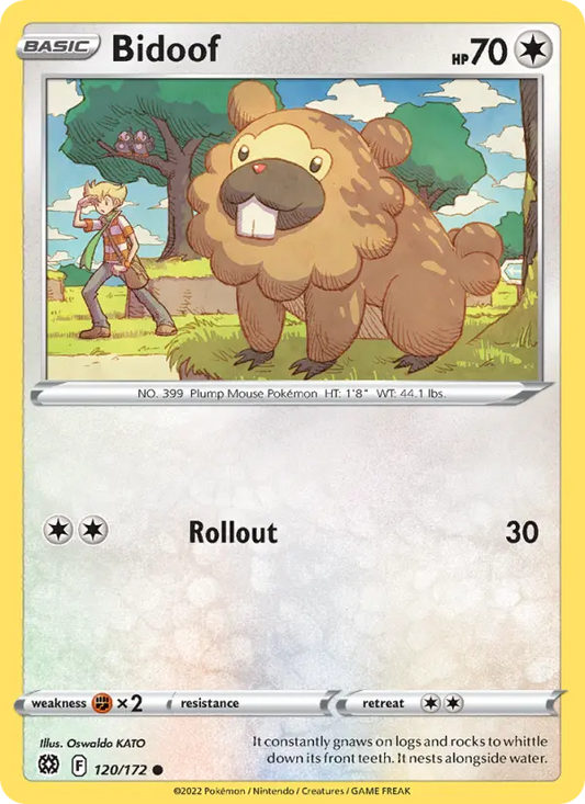 Bidoof 120 Brilliant Stars Pokesingles