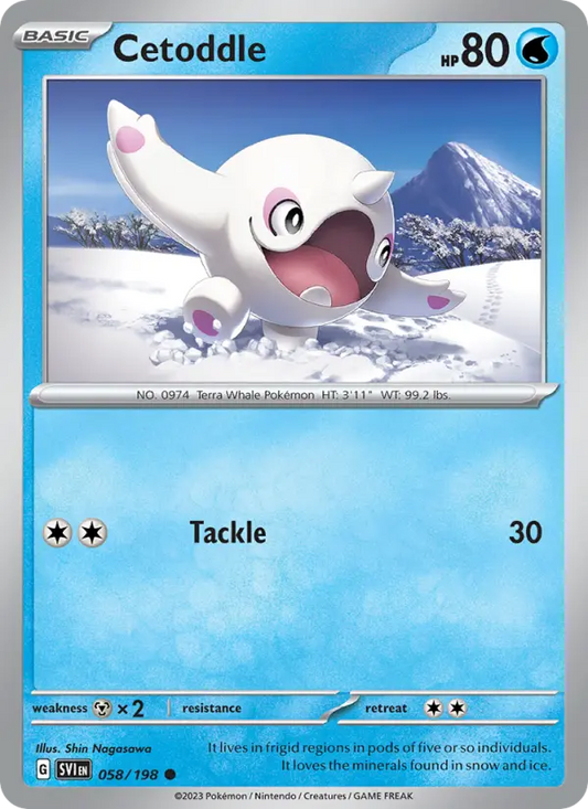 Cetoddle 58 Scarlet & Violet Pokesingles