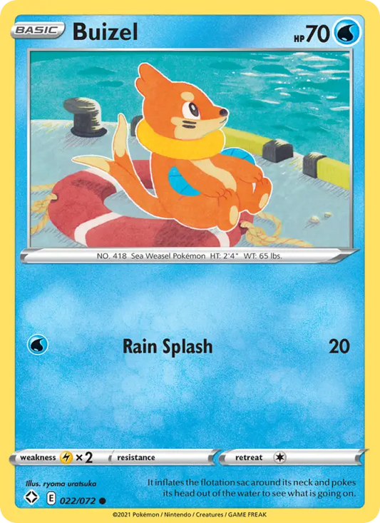 Buizel 22 Shining Fates Pokesingles