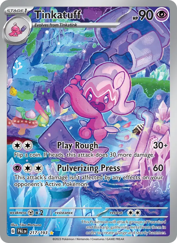 Tinkatuff 217 Paldea Evolved Pokesingles