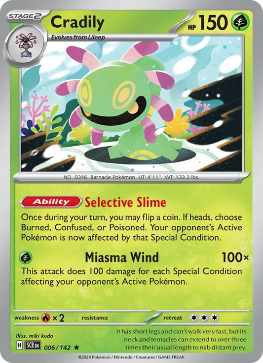 Cradily 6 Stellar Crown Pokesingles